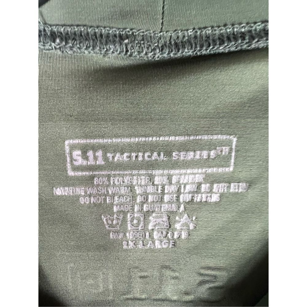 5.11 Tactical Series Mens Green Athletic Top 2x - Picture 2 of 3